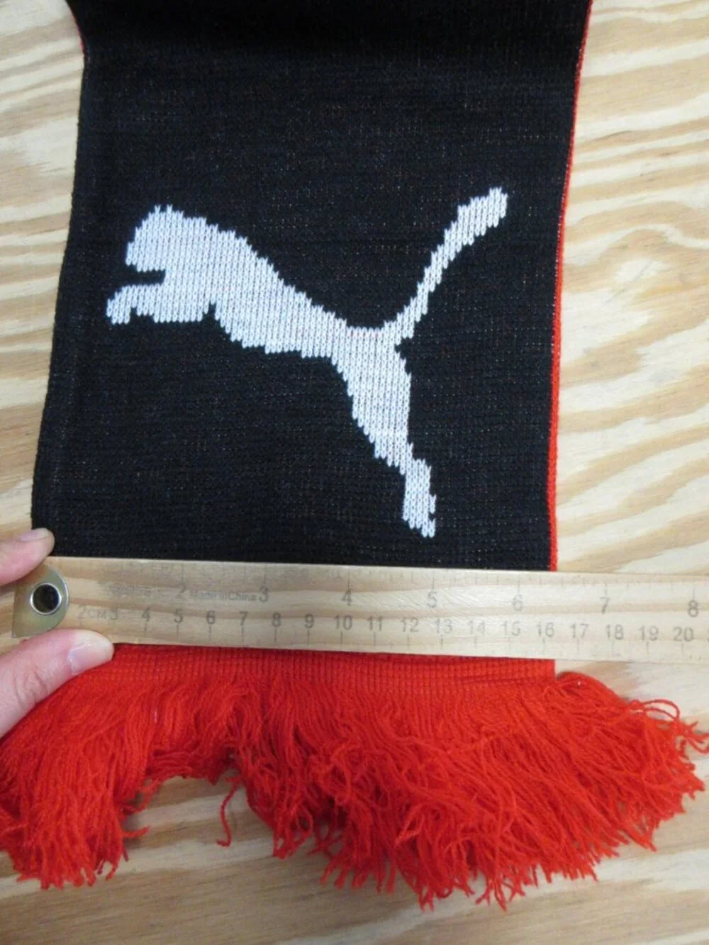 Stade Rennais FC Scarf Red Puma Football Soccer Club Fan Fringe NEW